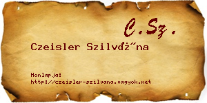 Czeisler Szilvána névjegykártya